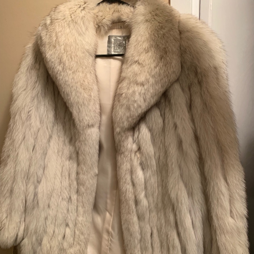 Fur White Fox Coat